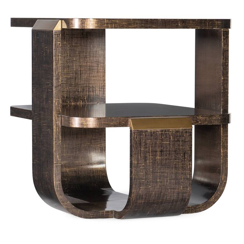 Hooker Furniture 628-80011 24" Wide Wood Veneer End Table - Dark Wood