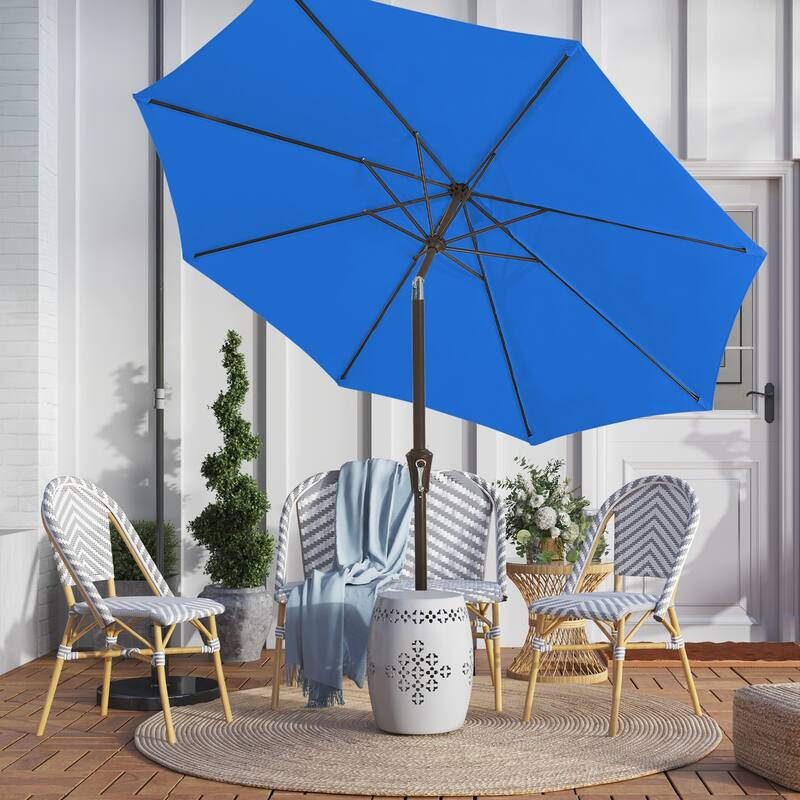 10ft Patio Market Umbrella with Crank & Tilt,UV-Risistant