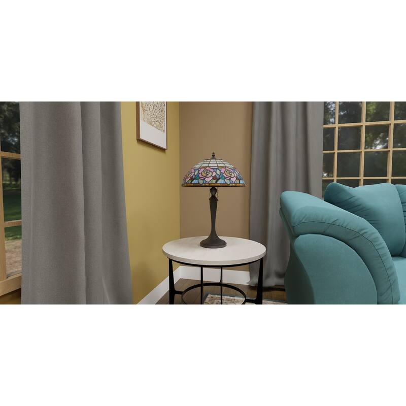 Betty 2-Light Matte Black Table Lamp