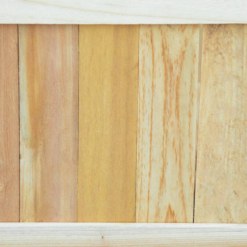 Outsunny 28'' x 12'' Foldable Raised Garden Bed, Elevated Planter Box, Wooden Planting Bed for Vegetables, Herbs, and Flowers