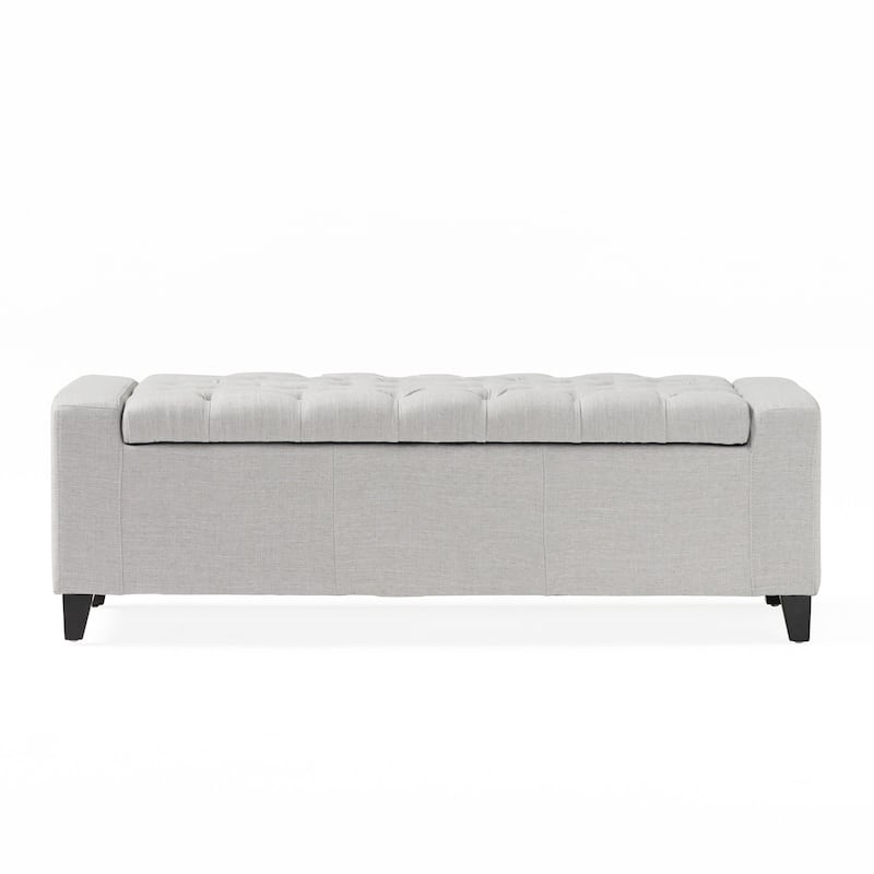 Hikaru Fabric Storage Ottoman by Christopher Knight Home