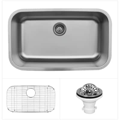 Karran USA U-3018-PK1 U Series 30-1/2" Undermount Single Basin