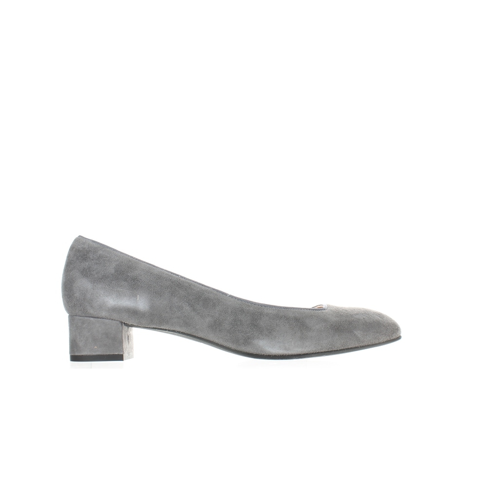 Grey low heel shoes Clearance