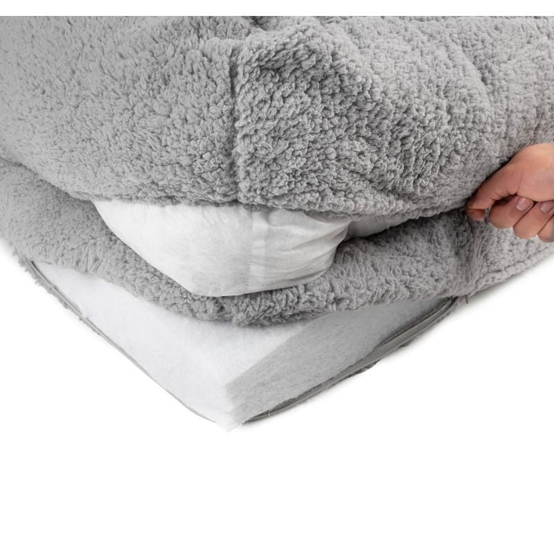 Sherry Kline Sherpa Couch 3-Sides Bumper Dog Bed