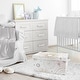 preview thumbnail 4 of 2, Sweet Jojo Blush Pink, Gold and Grey Star and Moon Celestial Collection Girl Kids Fabric Toy Bin Storage