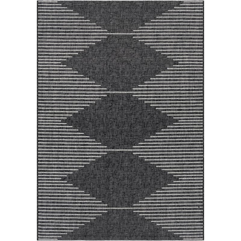 Livabliss Eagean Bohemian Diamond Outdoor Area Rug