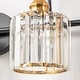 preview thumbnail 25 of 24, 3/ 4 - Light Modern Glam Luxuriou Dimmable Crystal Bathroom Vanity Light Linear Wall Light