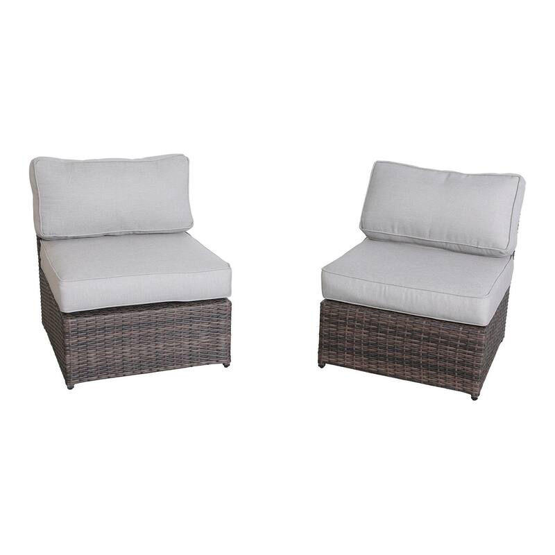 Lucca Brown Wicker 6-piece Sectional Set by Living Source International