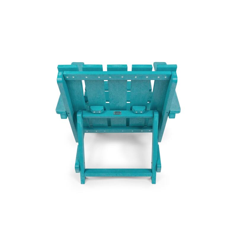 Amalfi Fully Assembled All-Weather HDPE Outdoor Folding Modern Adirondack Chair