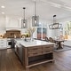 preview thumbnail 2 of 3, Modern Farmhouse Kitchen Black Mini Pendant Hanging Ceiling Fixture - W12"xH20.4"