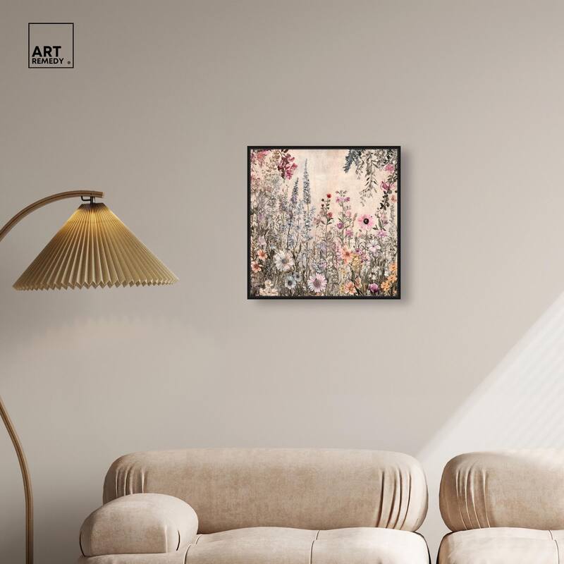 Chiffon Cosmos Canvas by Art Remedy
