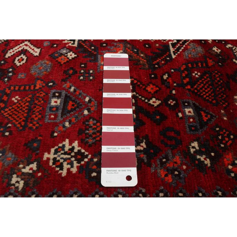 ECARPETGALLERY Hand-knotted Melis Vintage Red Wool Rug - 5'8 x 8'10
