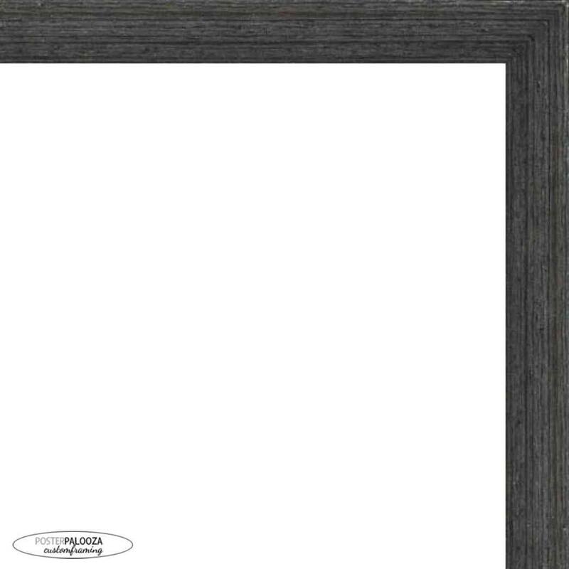 18x24 Shadow Box Frame Barnwood Black Wood | With a 1" Usable Display Depth | Includes a Royal Blue Real Suede Texture Acid-Free