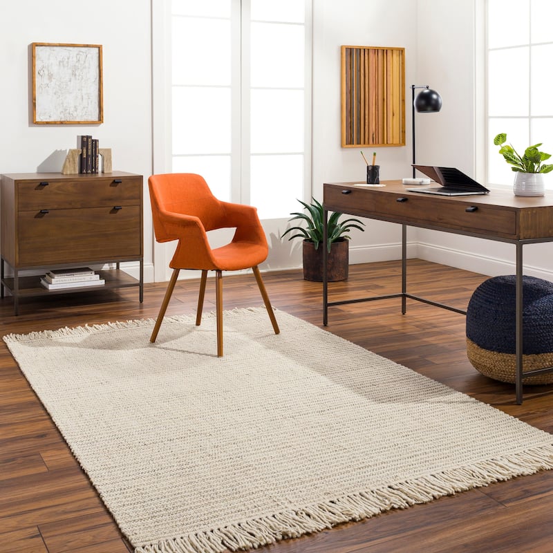 Mccarty Country Area Rug - 6' x 9' - Light Gray