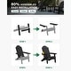 preview thumbnail 3 of 58, WINSOON All Weather HIPS Outdoor Folding Adirondack Chairs Set of 8