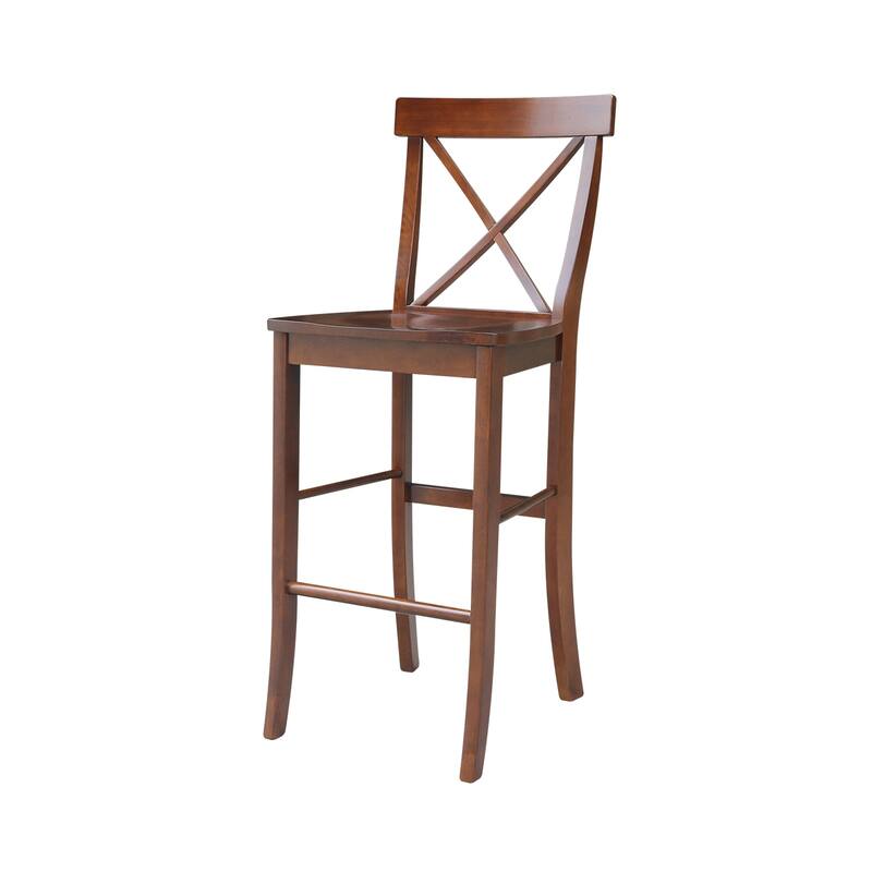 42" Round Top Bar Height Table and Two Stools - Espresso