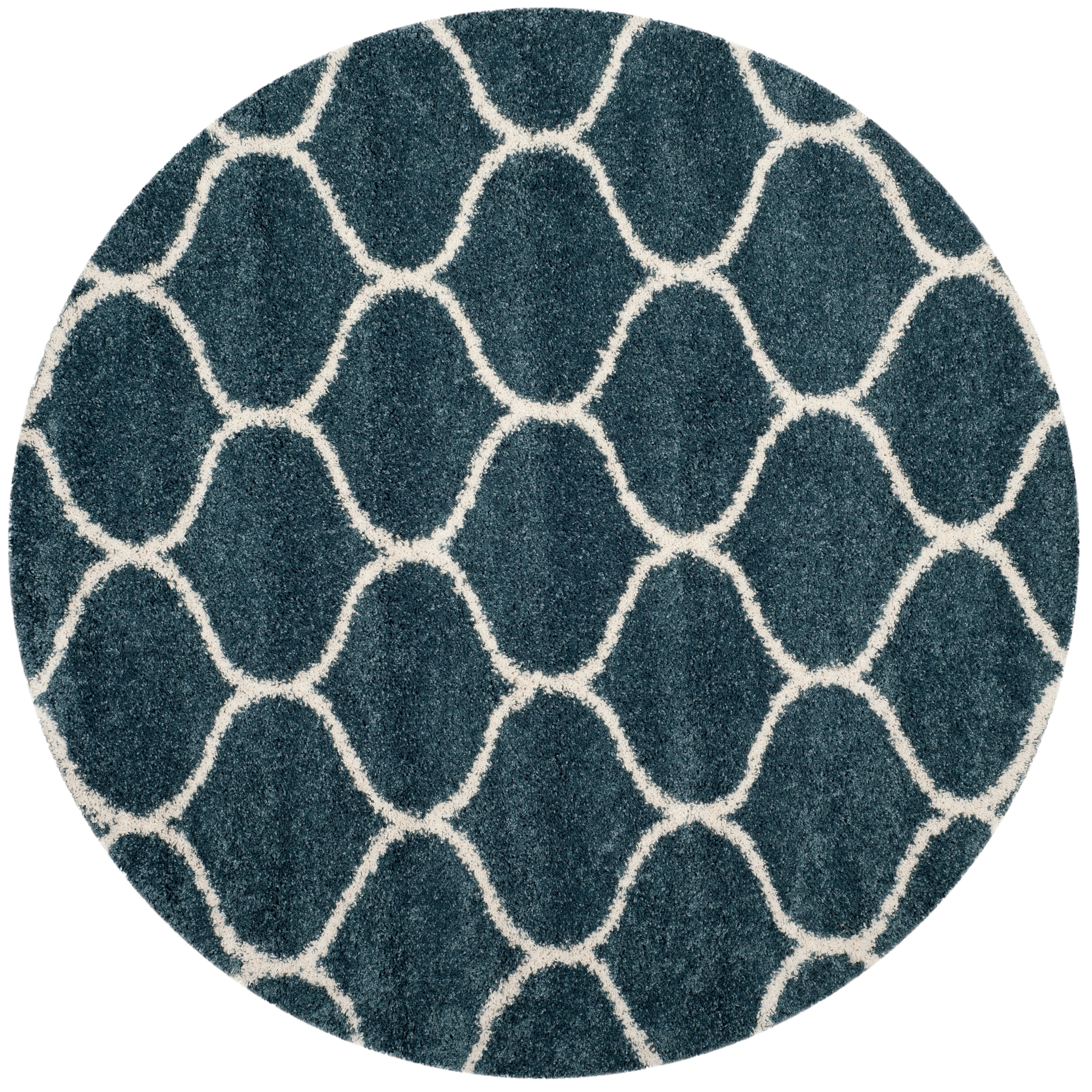 SAFAVIEH Hudson Shag Ogee Trellis 2-inch Thick Area Rug ...