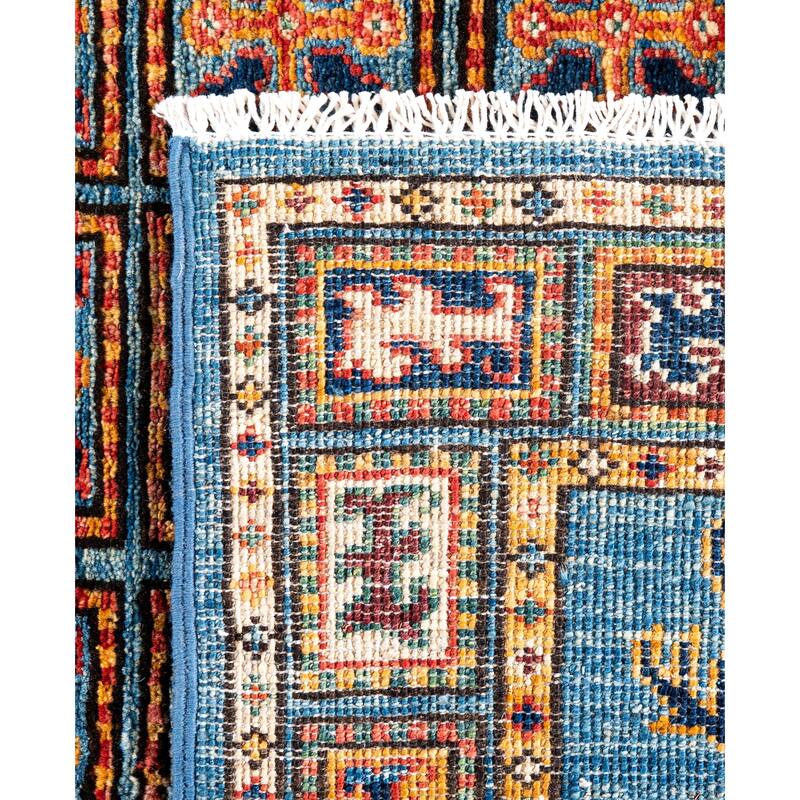 Serapi One-of-a-Kind Hand-Knotted Area Rug - Blue - 4' 0" x 5' 11"