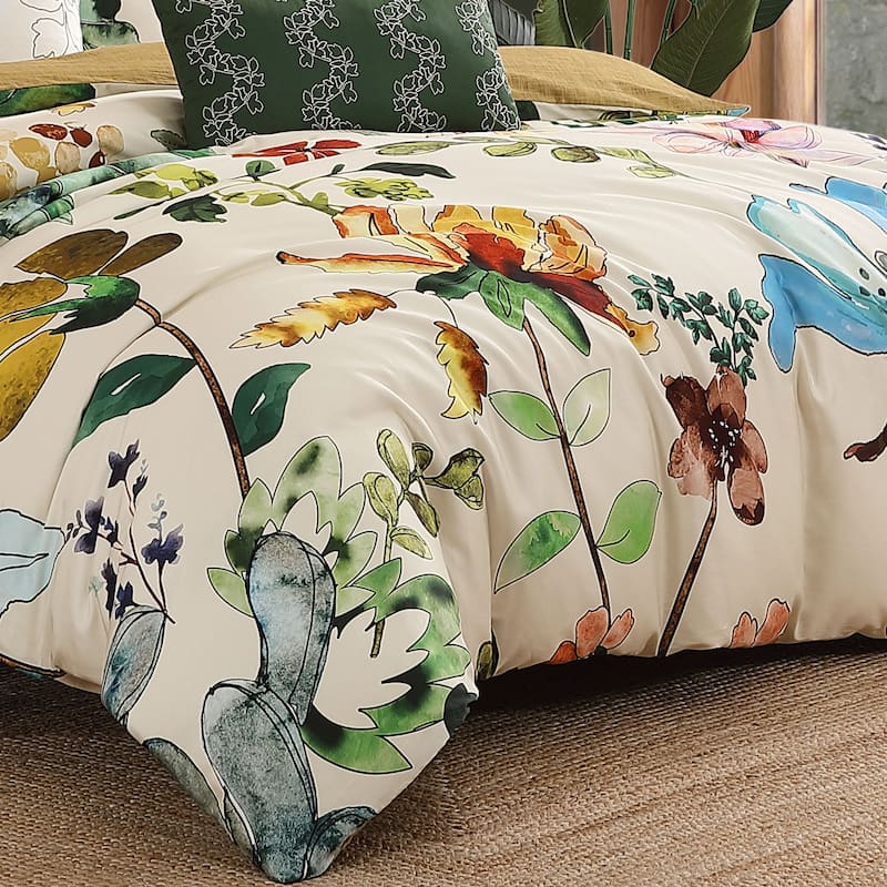 Bebejan Radiance 100% Cotton Sateen 5 Piece Reversible Comforter Set