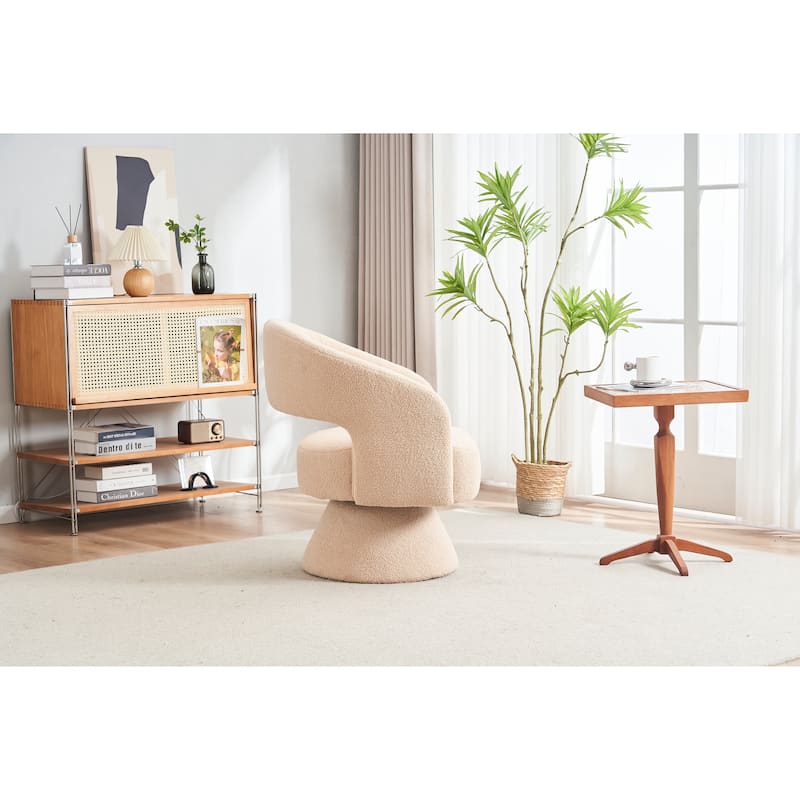 Round Barrel Chair for Living Room Bedroom