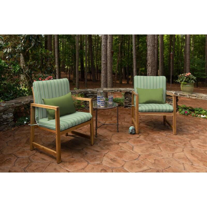 Sunbrella Solid Fabric 1-Piece Indoor/Outdoor Lumbar Pillow, 19"W x 12"L - 19"W x 12"L