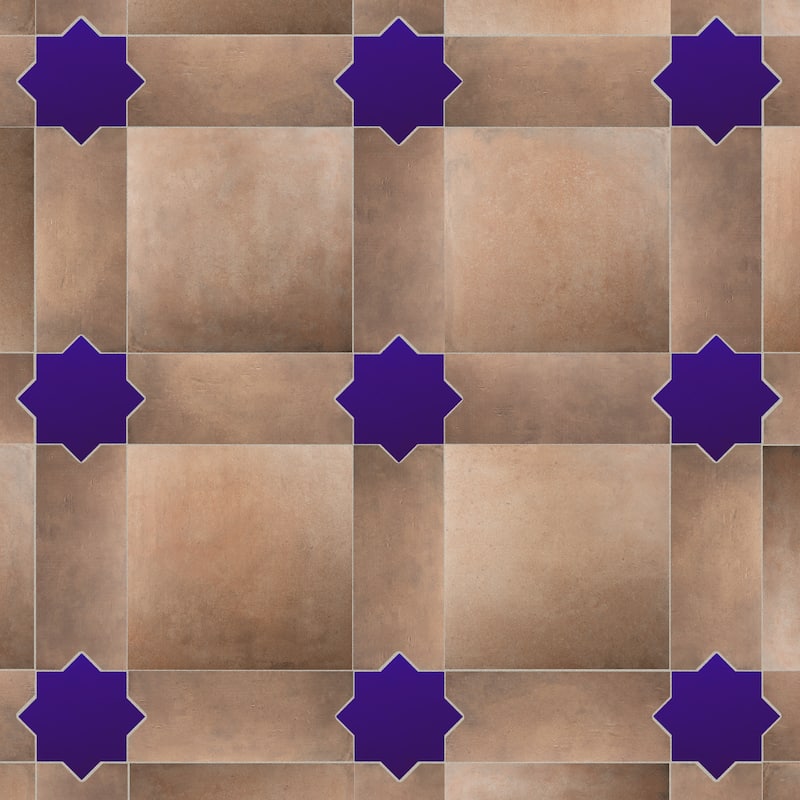 Merola Tile Argile Losanga Ferrara 7" x 17-5/8" Porcelain Floor and Wall Tile - (1 Tile)