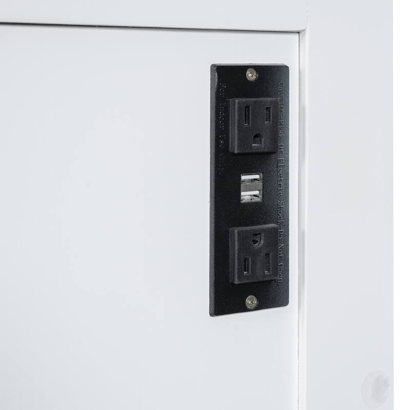 Foldable Murphy Bed Wall Bed Cabinet with USB Ports and Outlets