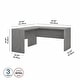 preview thumbnail 26 of 31, Echo L-shaped Modern Desk from Office by kathy ireland
