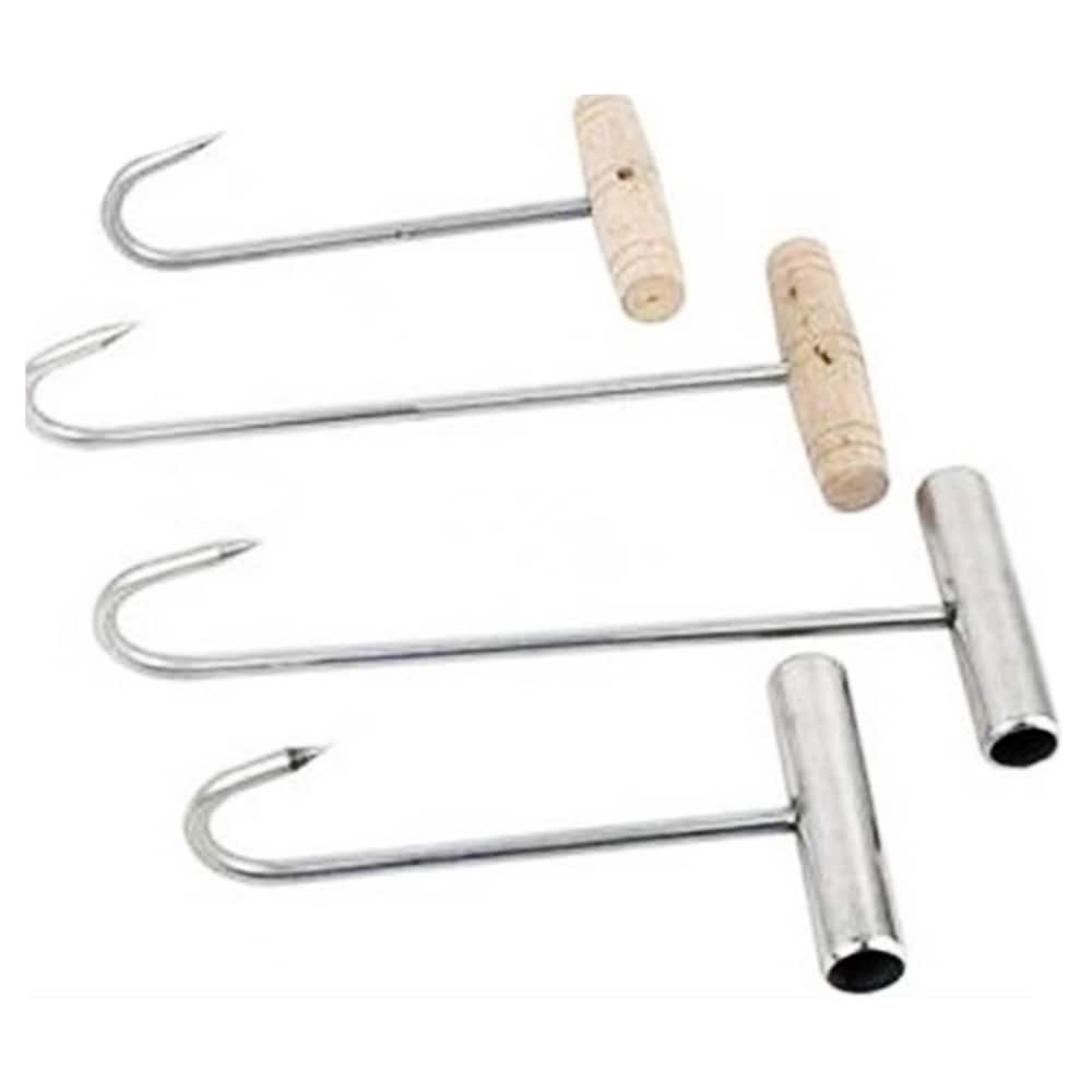 Roast Duck Wooden Handle Short Hook Thick Stainless Steel - Bed Bath &  Beyond - 28628525
