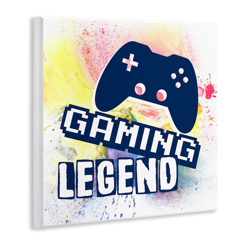 Stupell Gaming Legend Modern Splatter Wall Plaque Art Design By Marcus Prime