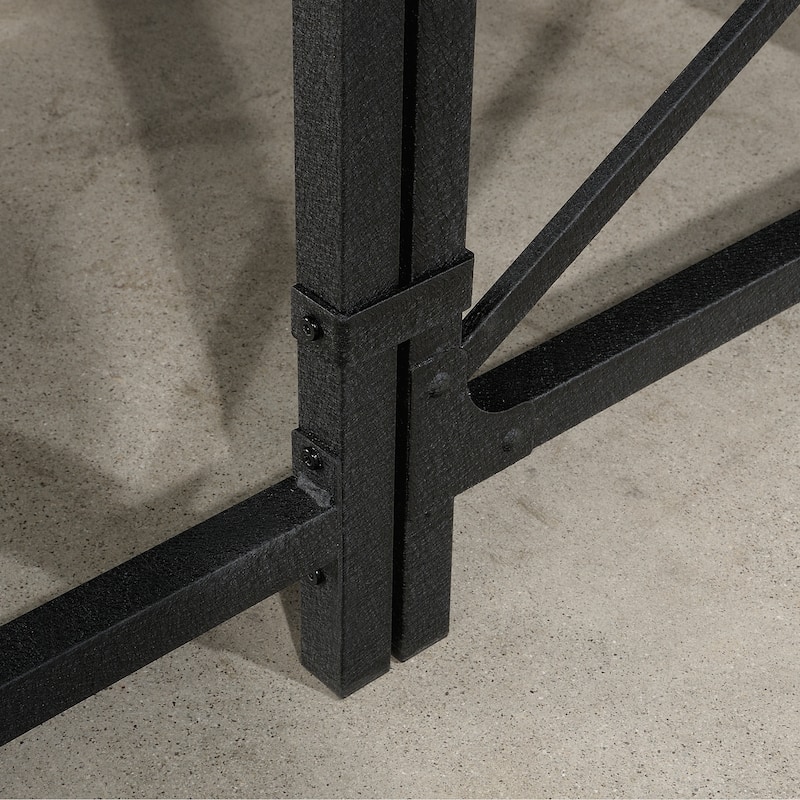 Wood Desk Return 42" with Expanded Workspace, Brown