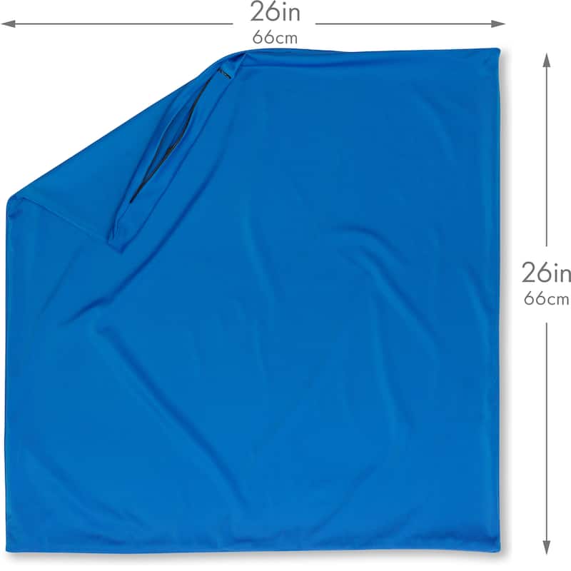 Throw Pillow Cozy Soft Microbead Yeal Blue: 1 Pc
