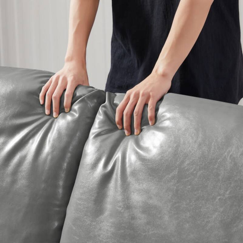 Homy Lin Living Room, Office or The Reception Area PVC Leather Accent arm Chair with Extra Thick Padded backrest