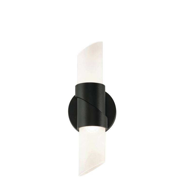 AFX Slice 2 Light 13" Tall LED Wall Sconce - Black