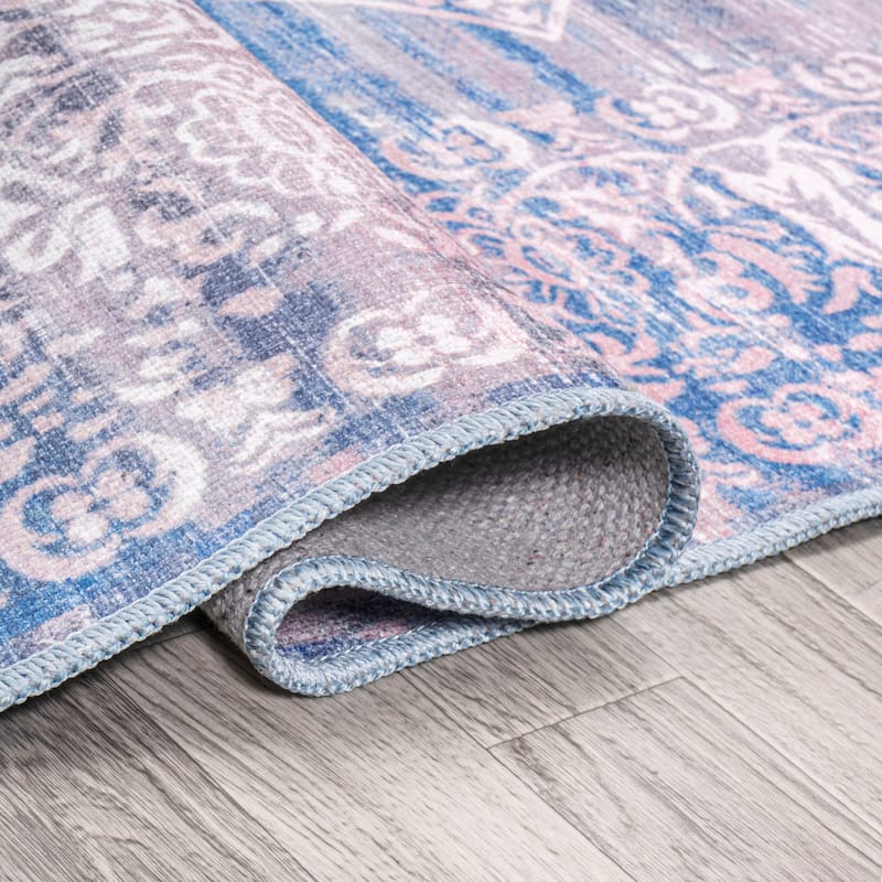 JONATHAN Y Asa Bohemian Medallion Machine Washable Area Rug