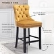 preview thumbnail 30 of 56, Contemporary Tufted Velvet Upholstered Counter Bar Stools Set of 2