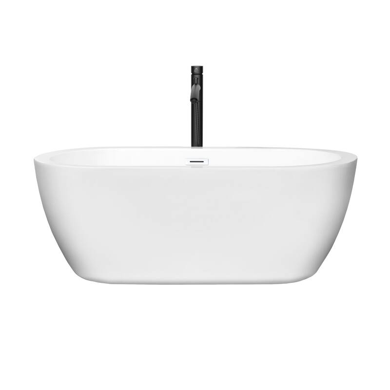 Wyndham Collection Soho 60" Free Standing Acrylic Soaking Tub with