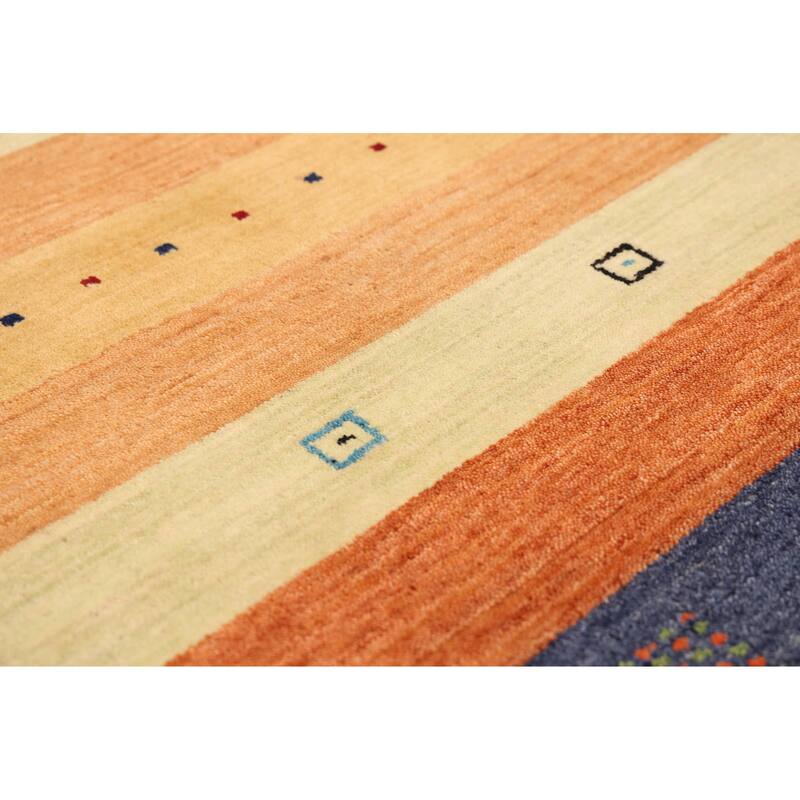 ECARPETGALLERY Hand Loomed Kashkuli Gabbeh Multi Color Wool Rug - 3'11 x 5'8