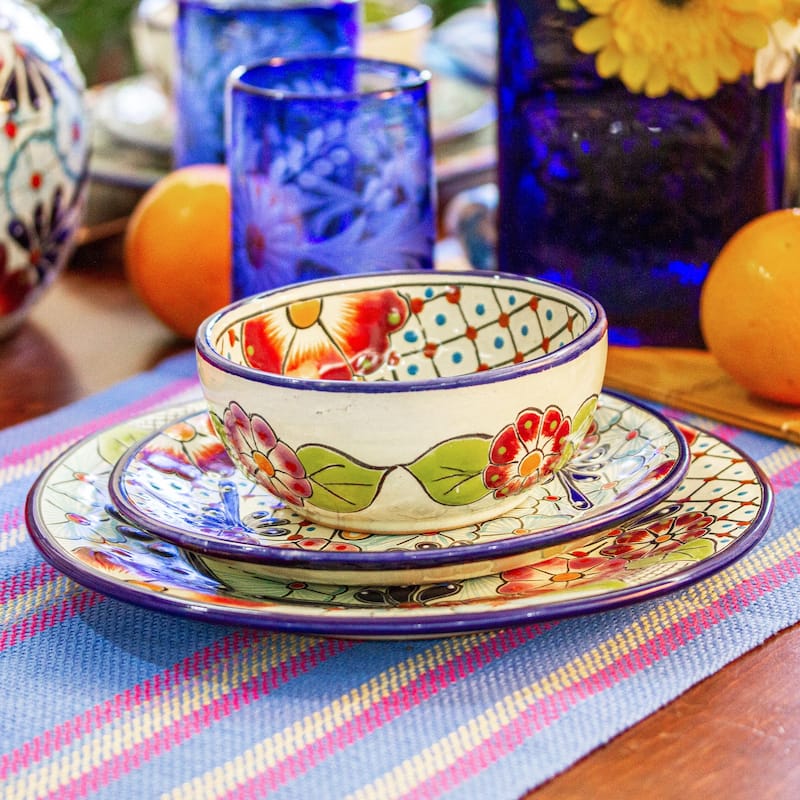 Novica Handmade Colors Of Mexico Ceramic Bowls (Pair)