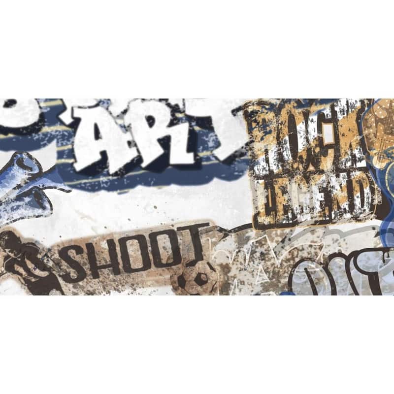 Monroe 24x48 White Matte Graffiti Porcelain Tile - Floor & Wall - Large Format