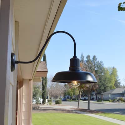 Logan 1 Light Exterior Wall Lighting Imperial Black Finish - Imperial Black