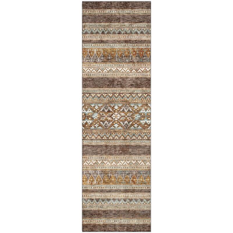 Premium Washable Super Soft Boho Stripe Mayfield Rug