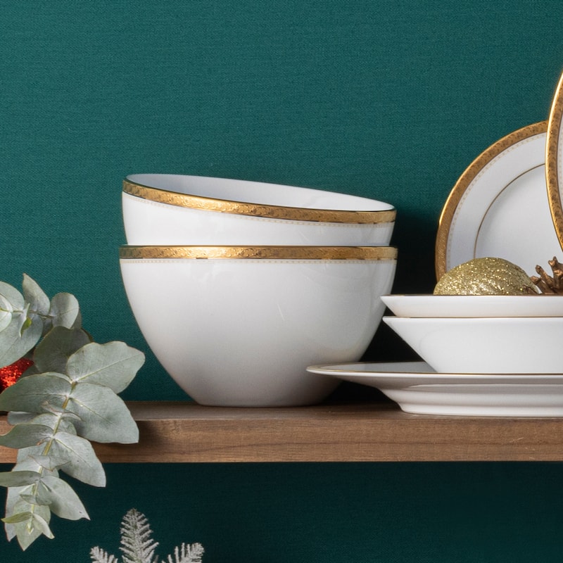 Noritake Charlotta Set Of 4 Cereal Bowls, 6", 29 Oz.