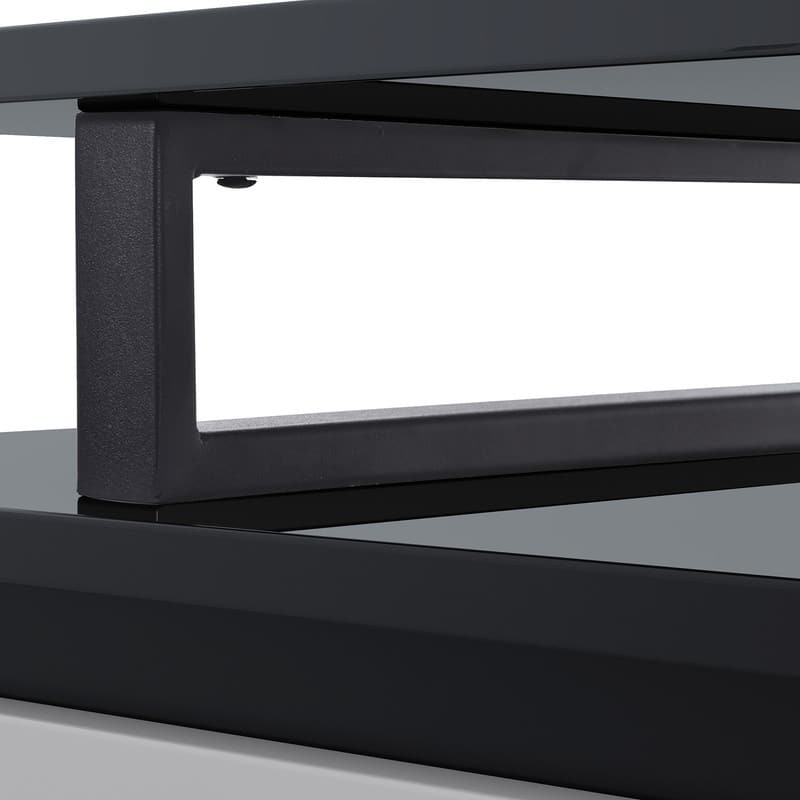 Modern Extendable TV Stand with Storage - Minimalist Rectangle Cabinet for TVs up to 100''