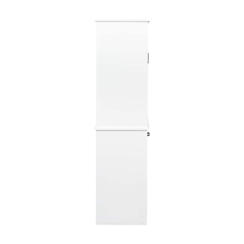 Tall Bathroom Storage Cabinet with Doors and shelf, Freestanding Bathroom Cabinet, Tilt-Out Laundry Hamper