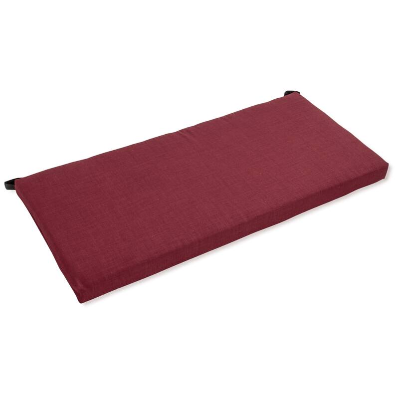 Indoor/Outdoor Bench Cushion (40-, 42-, or 45-inches wide) - 45" wide - Merlot
