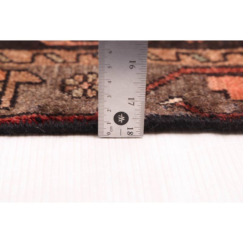 ECARPETGALLERY Hand-knotted Anatolian Vintage Dark Red Wool Rug - 4'0 x 6'11