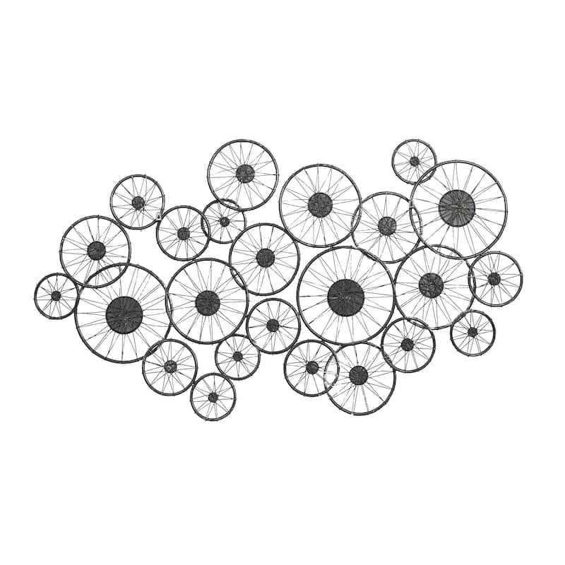 Metal Floral Wall Decor - Silver - Roche River Decor