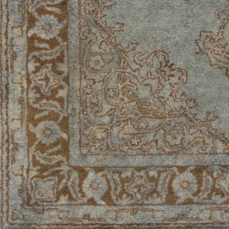 Hand-Tufted Linhope Medallion Wool Area Rug