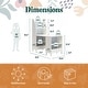preview thumbnail 3 of 8, Little Seeds Cloud Kids' Desk with Shelves, White